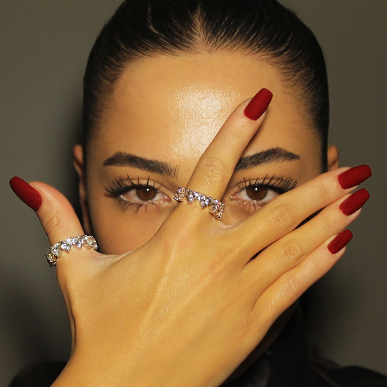 Heart Eternity Ring - Clear