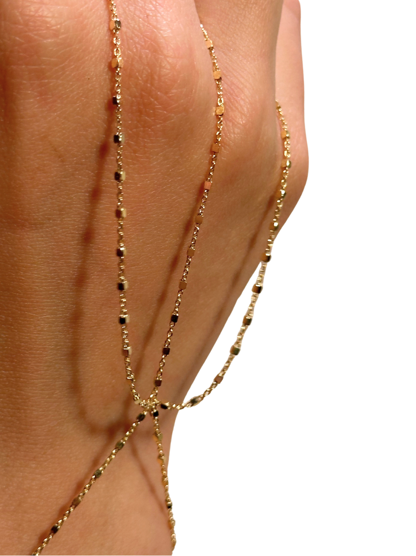 Üçlü Kare Zincir Şahmeran -Gümüş