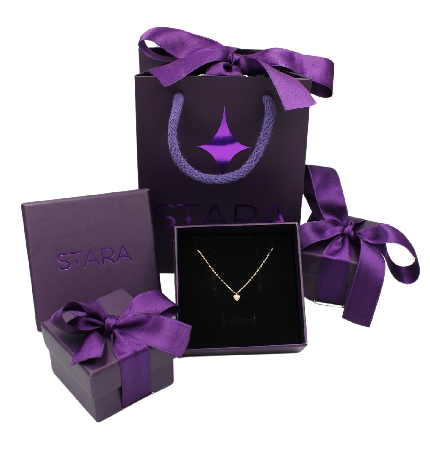 Mini Opal Kalp Kolye