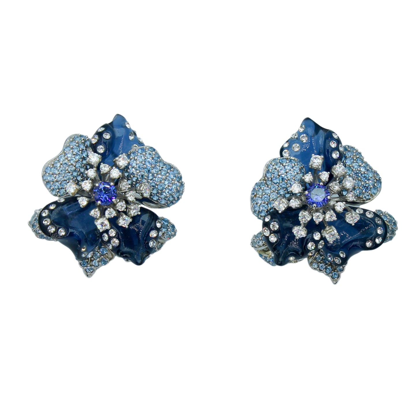 Cobalt Bloom Küpe