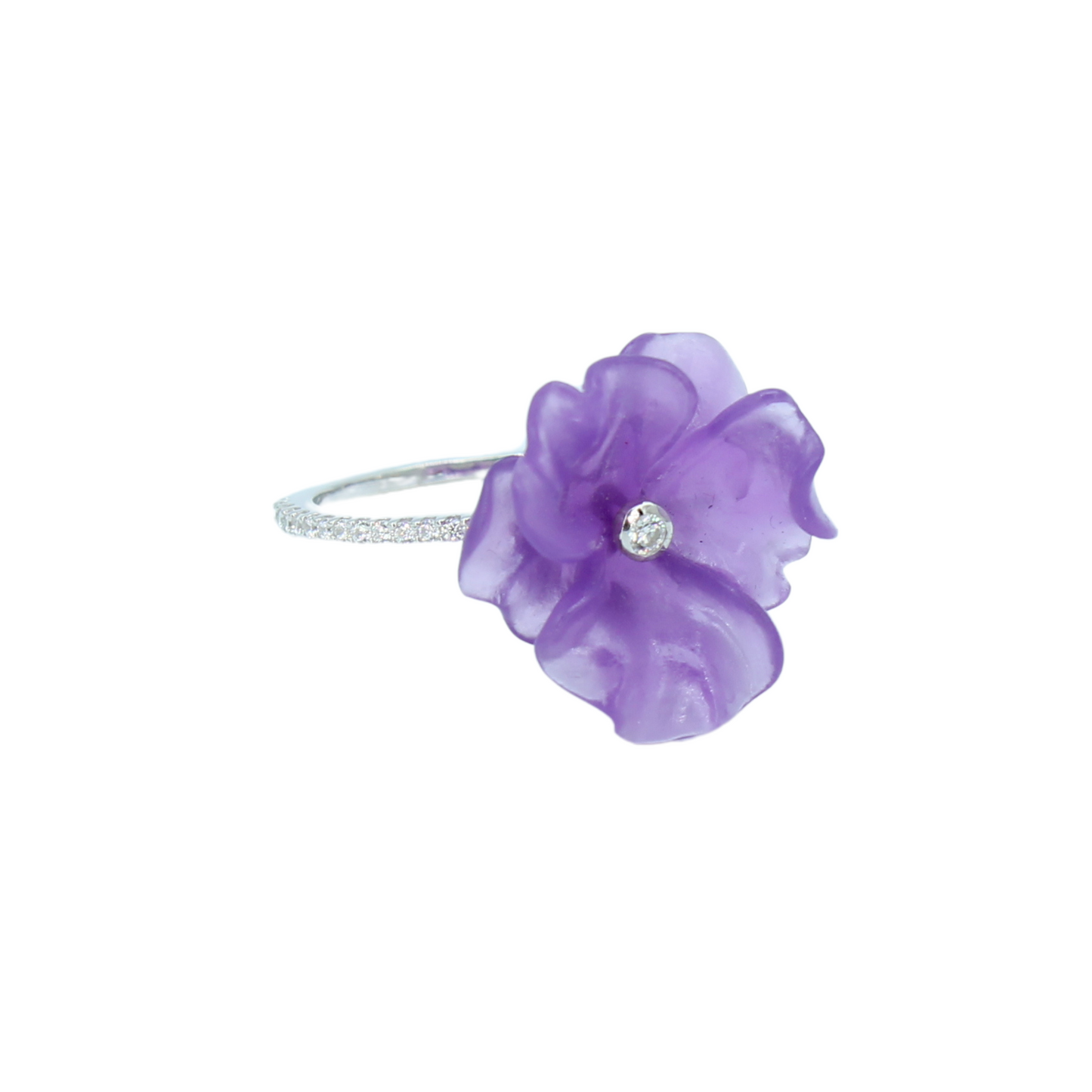 Fleur d’Améthyste Yüzük