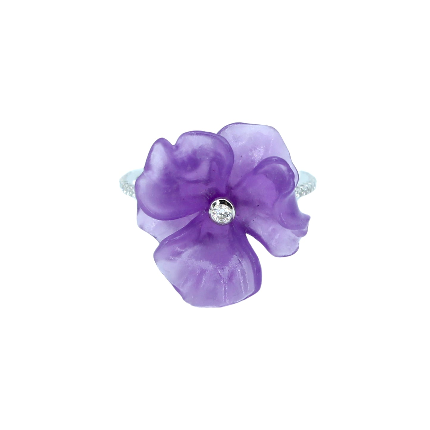 Fleur d’Améthyste Yüzük