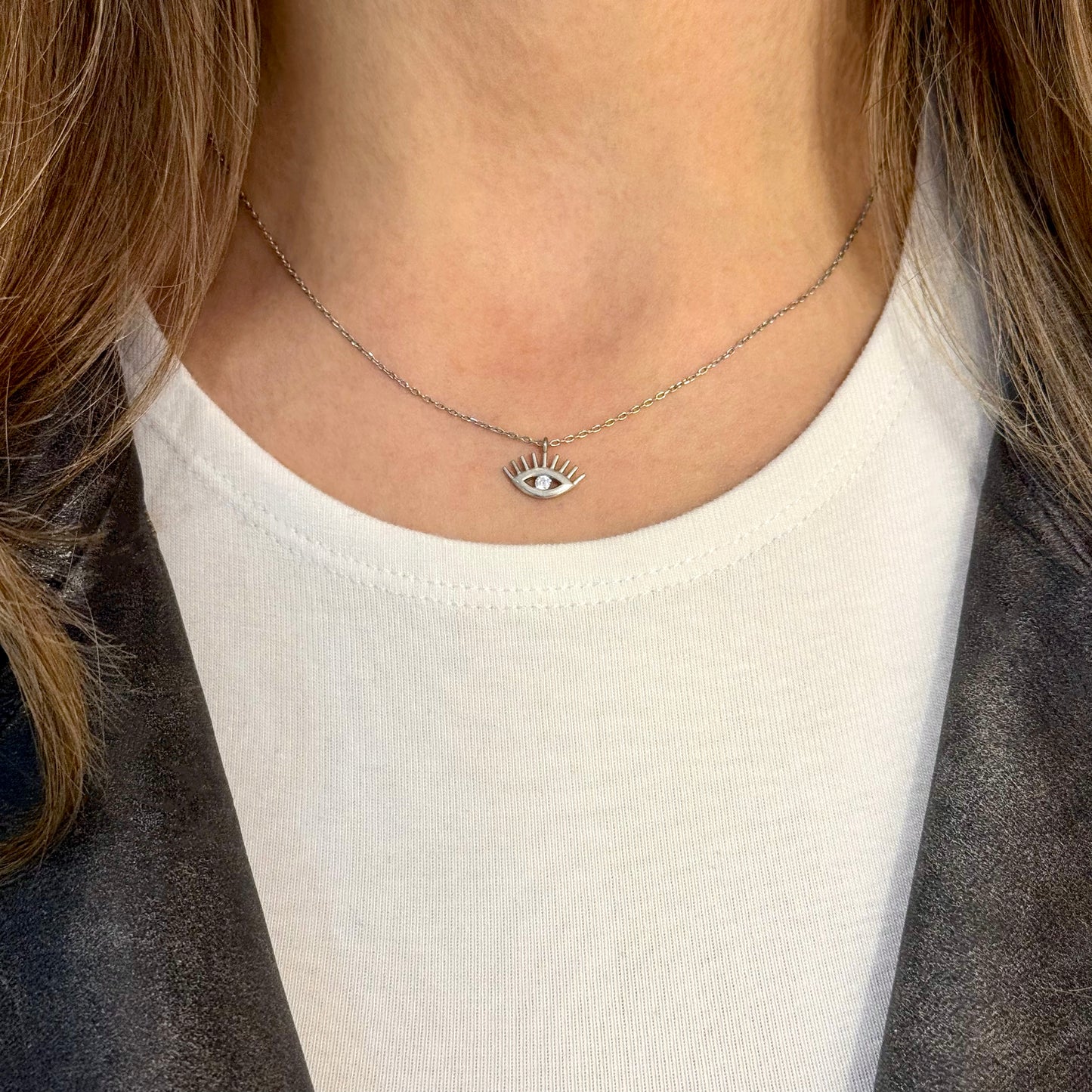 Taşlı Göz Mini Kolye